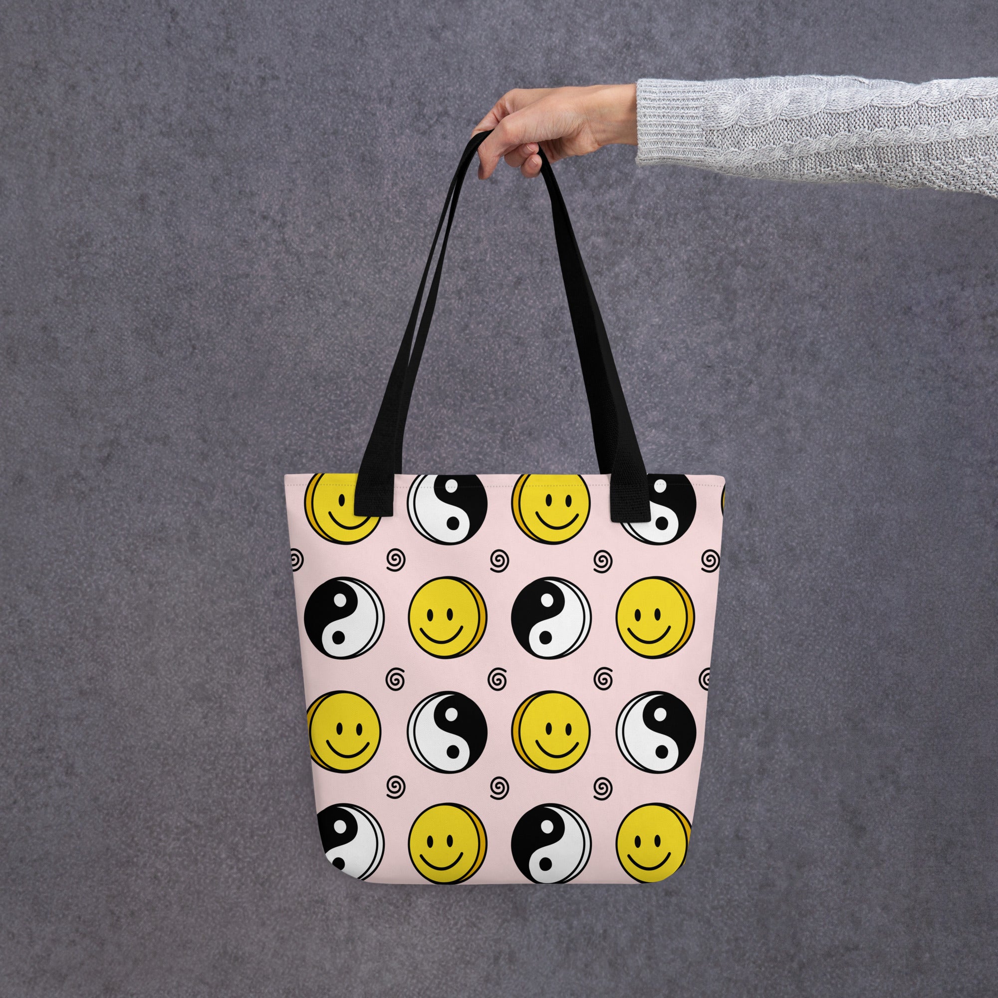 Smiles & Balance – Yin Yang Tote Bag
